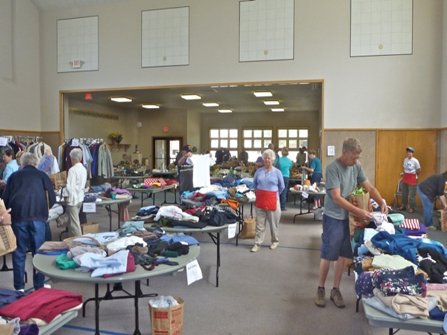 Rummage sale held at our Presbyterian Friendship Center.